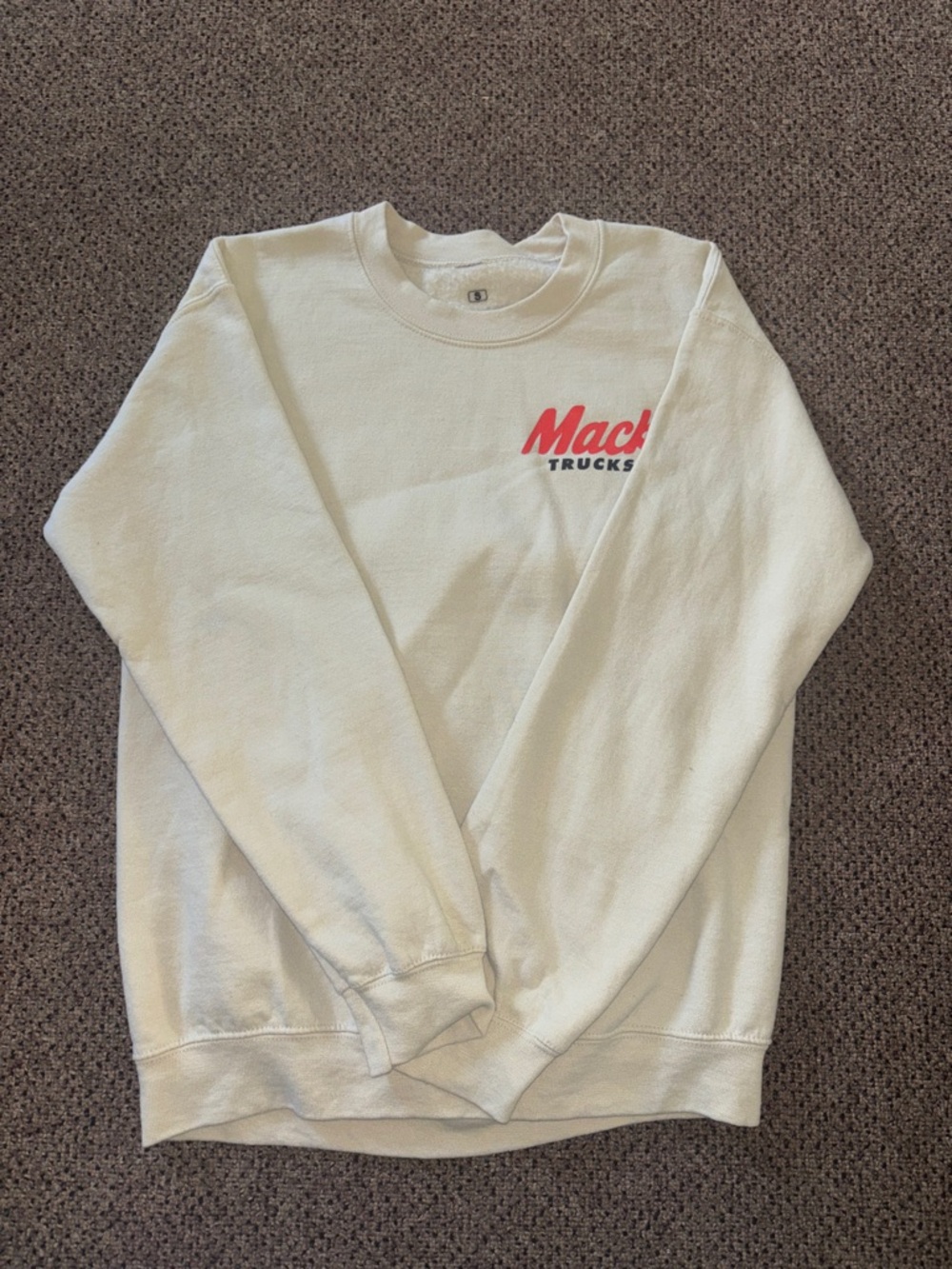 Mack Trucks White Crewneck Sweatshirt